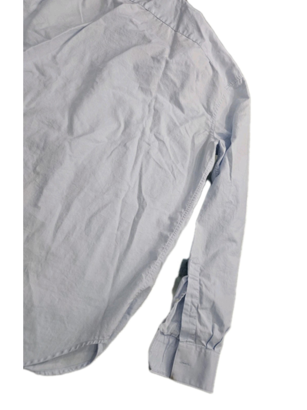 Lacoste Shirt Mens Collar Size 16 Blue, M-L Button Down Long Sleve Oxford Pocket - Picture 13 of 16